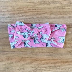 Baby Bling Bows pink llama print
